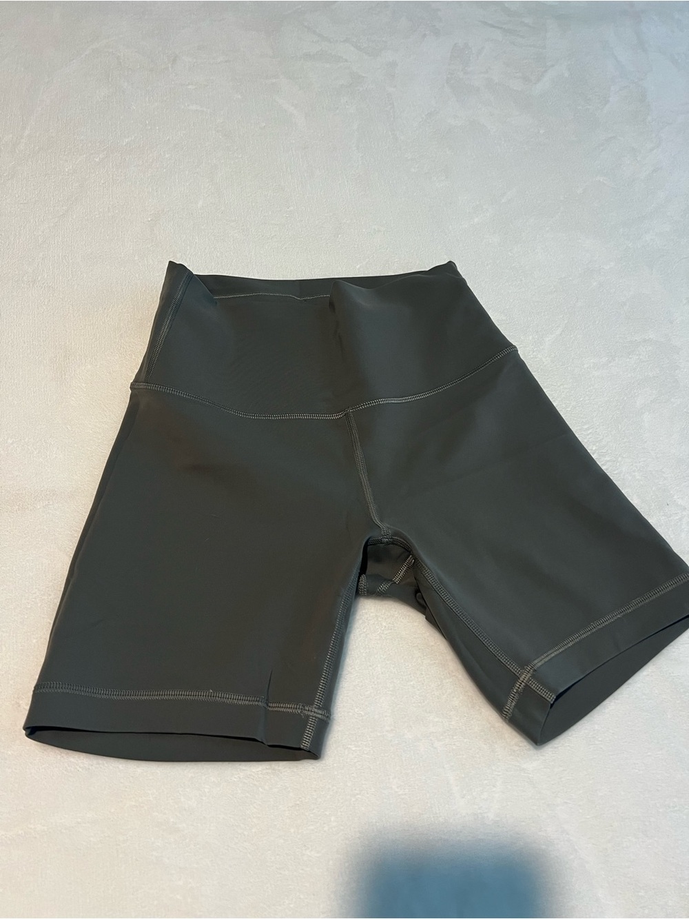 Green biker shorts